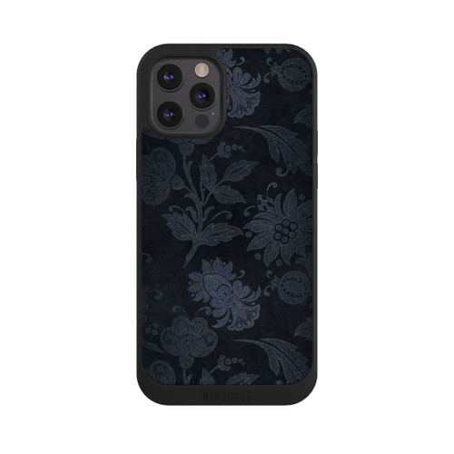 Apple iPhone 12 Pro NIVOpure Velours Floral Argenté