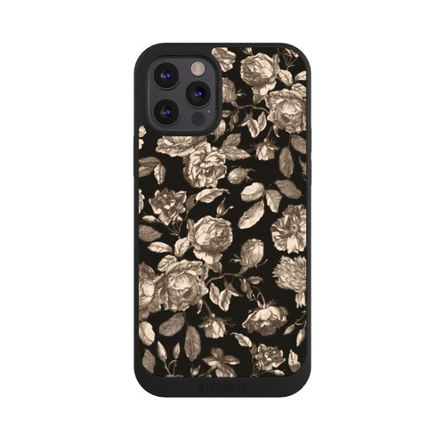 Apple iPhone 12 Pro NIVOpure Leinwand dunkle Blumen