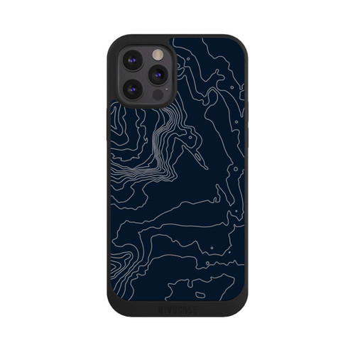 Apple iPhone 12 Pro NIVOpure Berg Höhenlinien Dunkel