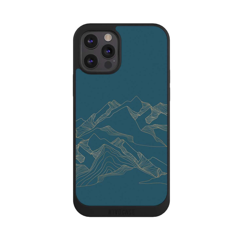 iPhone 12 Pro NIVOpure Berglandschaft blau