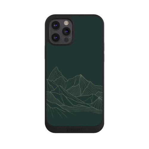 Apple iPhone 12 Pro NIVOpure Berg Line Art Grün