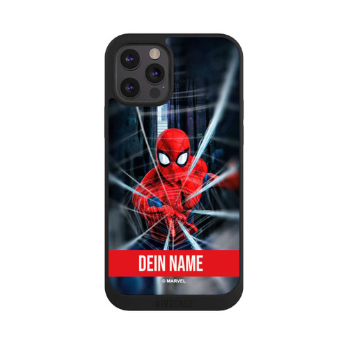 Apple iPhone 12 Pro NIVOpure Spiderman Webs in Action Personalisierbar