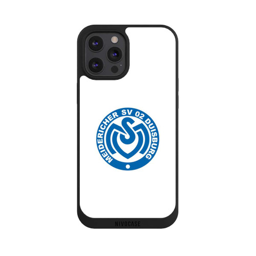 Apple iPhone 12 Pro Max NIVOpure MSV Logo auf Weiß