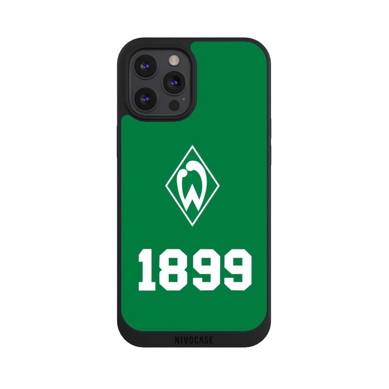 iPhone 12 Pro Max NIVOpure 1899 Grün-Weiß Lebenslang Grün - Werder Bremen