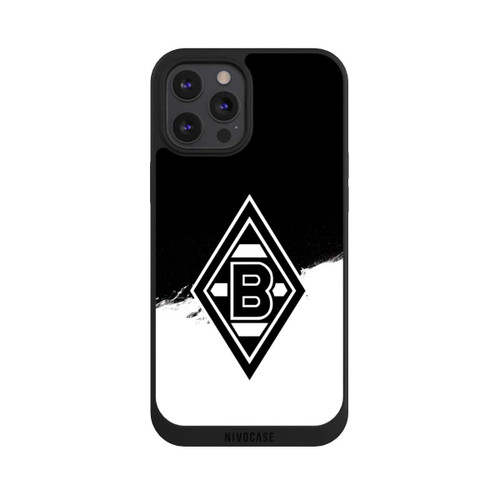 Apple iPhone 12 Pro Max NIVOpure Borussia Scratch Schwarz-Weiss