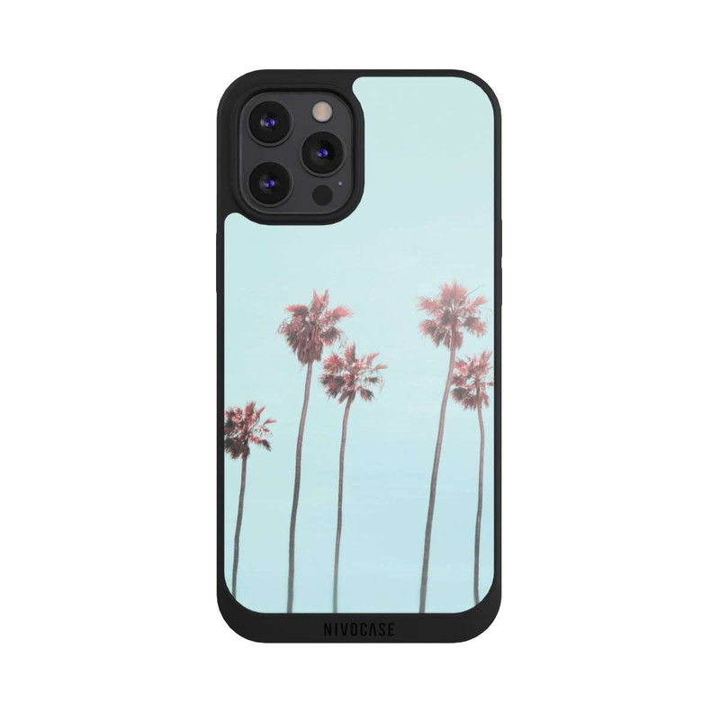 iPhone 12 Pro Max NIVOpure Paradis des palmiers de plage rose