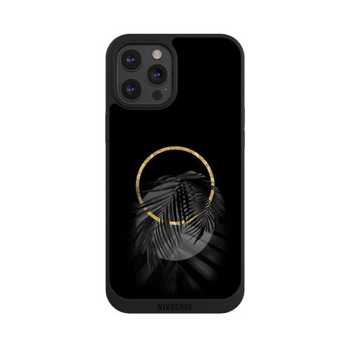 Apple iPhone 12 Pro Max NIVOpure Black Tropical Leaf