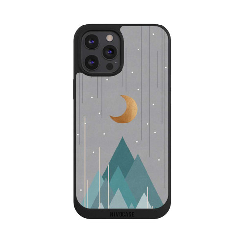 Apple iPhone 12 Pro Max NIVOpure Lune et montagnes Vert menthe