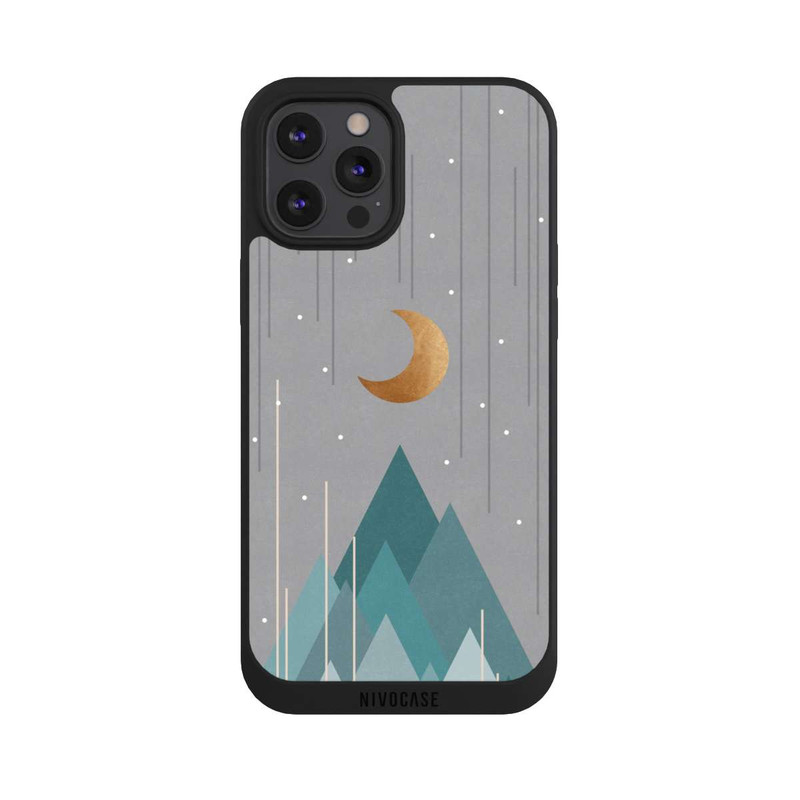 iPhone 12 Pro Max NIVOpure Mond & Berge Mintgrün