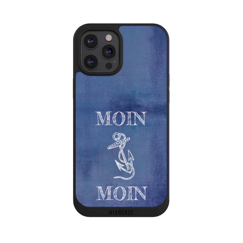 iPhone 12 Pro Max NIVOpure Moin Anker grunge blau