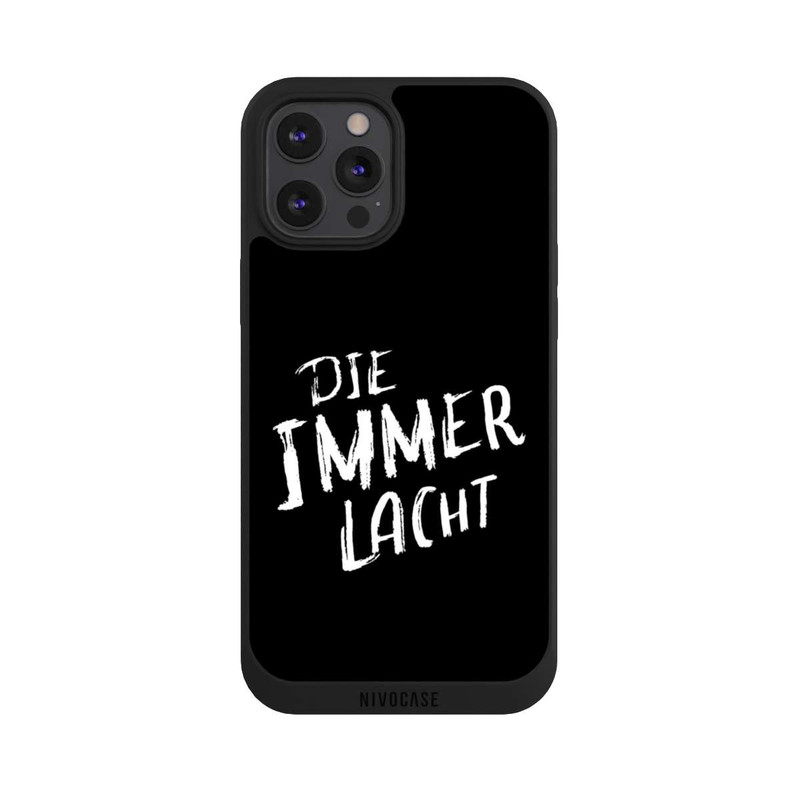 iPhone 12 Pro Max NIVOpure Die Immer Lacht Schwarz