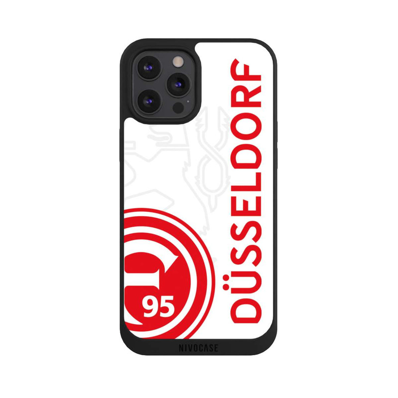 iPhone 12 Pro Max NIVOpure Fortuna Düsseldorf-Trikotdesign Weiss