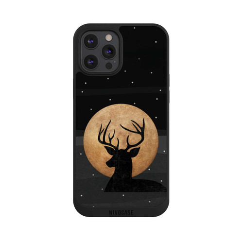 Apple iPhone 12 Pro Max NIVOpure Cerf et lune d'or