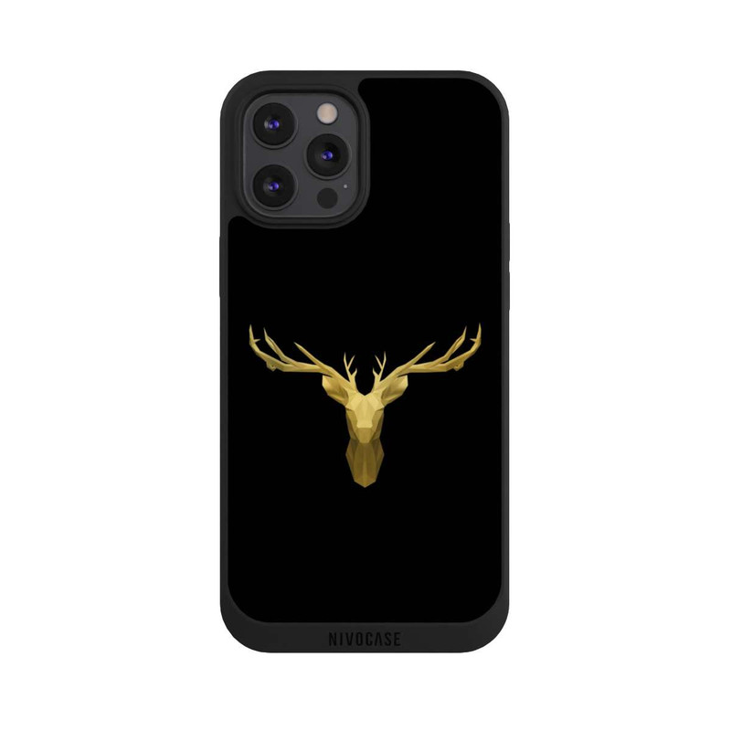 iPhone 12 Pro Max NIVOpure Gold Reindeer Head