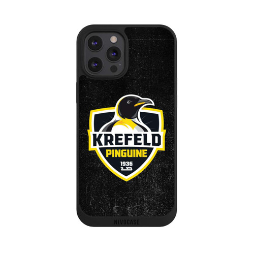 Apple iPhone 12 Pro Max NIVOpure Krefeld Pinguine Logo Schwarz