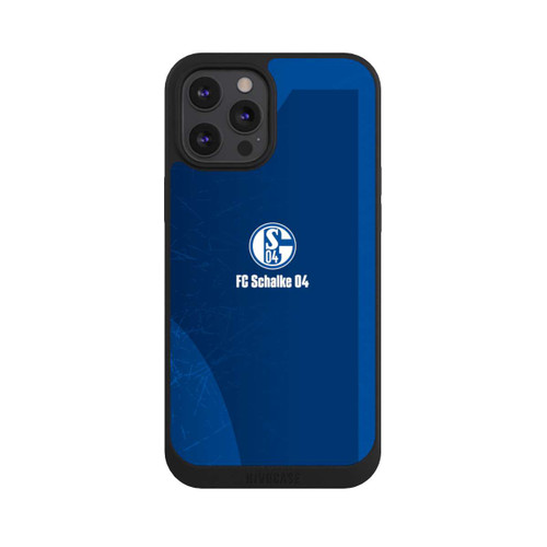 Apple iPhone 12 Pro Max NIVOpure Schalke 04 Blauer Hintergrund Mit Logo