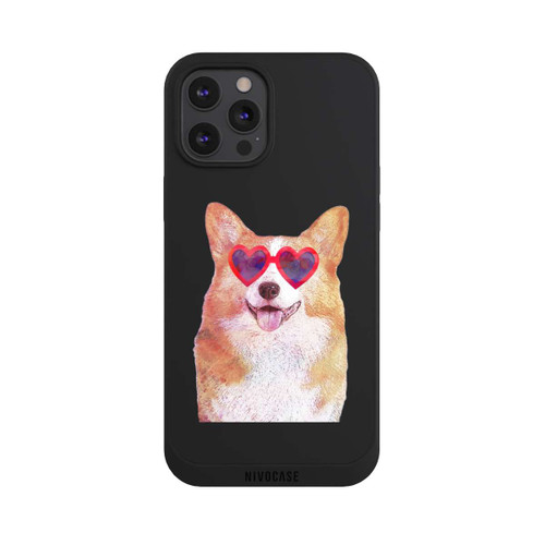 Apple iPhone 12 Pro Max NIVOpure Corgi Mignon Fond Transparent