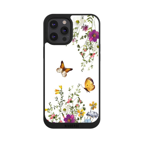 Apple iPhone 12 Pro Max NIVOpure Papillons et fleurs colorées