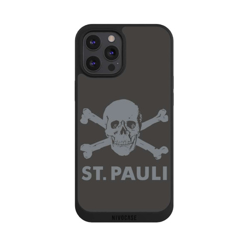 Apple iPhone 12 Pro Max NIVOpure FC St. Pauli Logo Grau