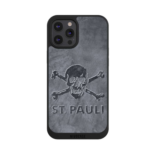 Apple iPhone 12 Pro Max NIVOpure FC St. Pauli Grau Beton