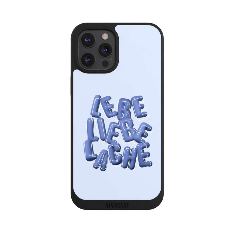 iPhone 12 Pro Max NIVOpure Lebe Liebe Lache Blue