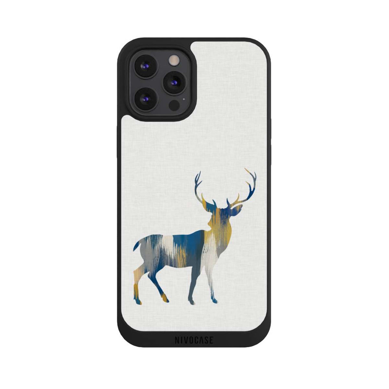 iPhone 12 Pro Max NIVOpure Cerf bleu et jaune