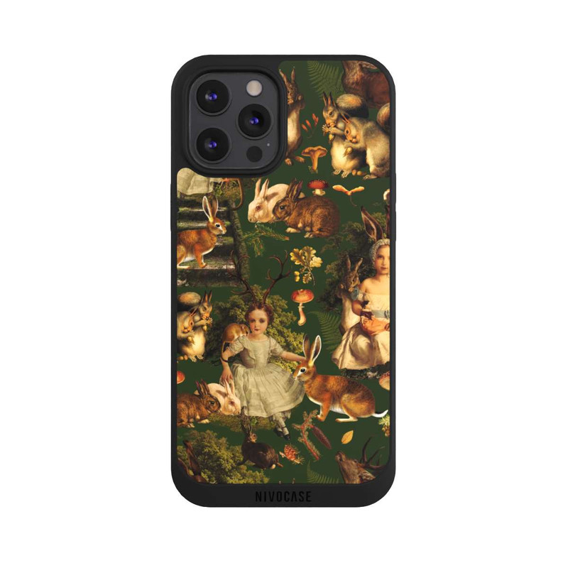 iPhone 12 Pro Max NIVOpure Fille et animaux dans la forêt