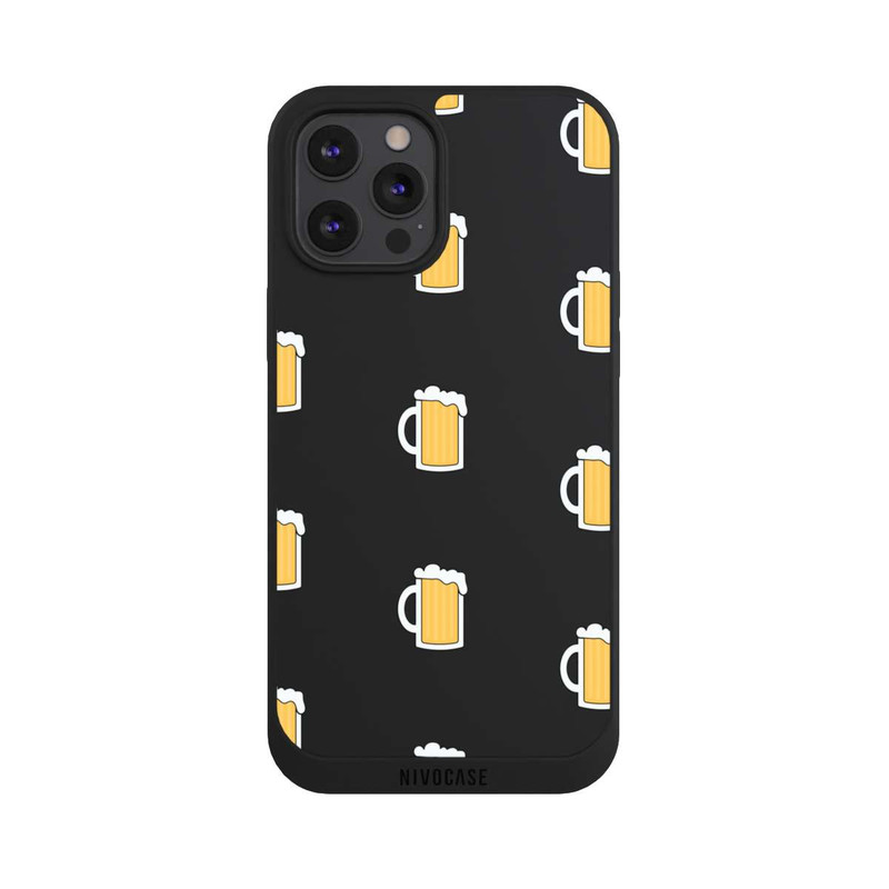 iPhone 12 Pro Max NIVOpure Bierglas Pattern Illustration