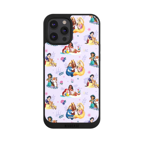 Apple iPhone 12 Pro Max NIVOpure Princess Floral Pattern Purple