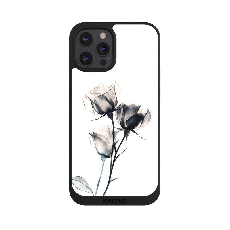 iPhone 12 Pro Max NIVOpure Fleur noire