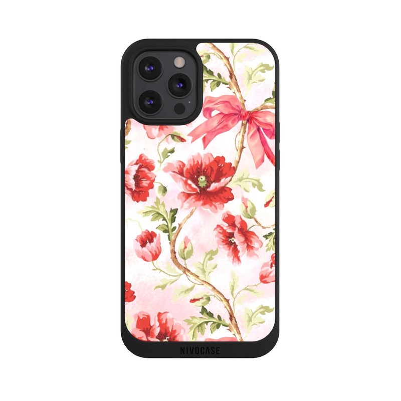 iPhone 12 Pro Max NIVOpure Motif Coquelicots Rose