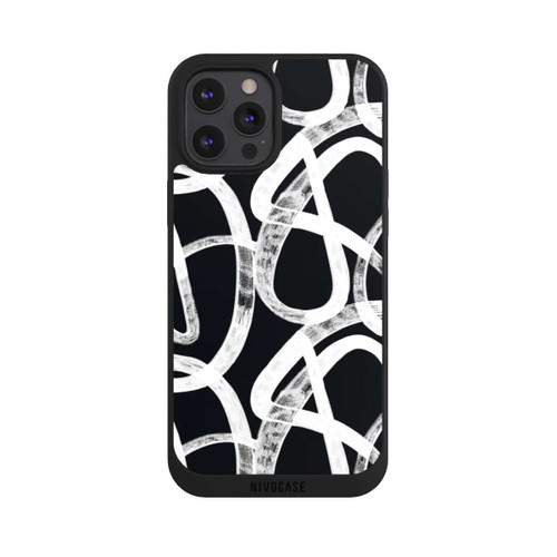 Apple iPhone 12 Pro Max NIVOpure Doodles Black and White