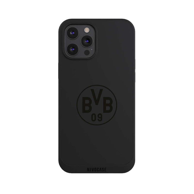 iPhone 12 Pro Max NIVOpure BVB Logo Schwarz Transparent