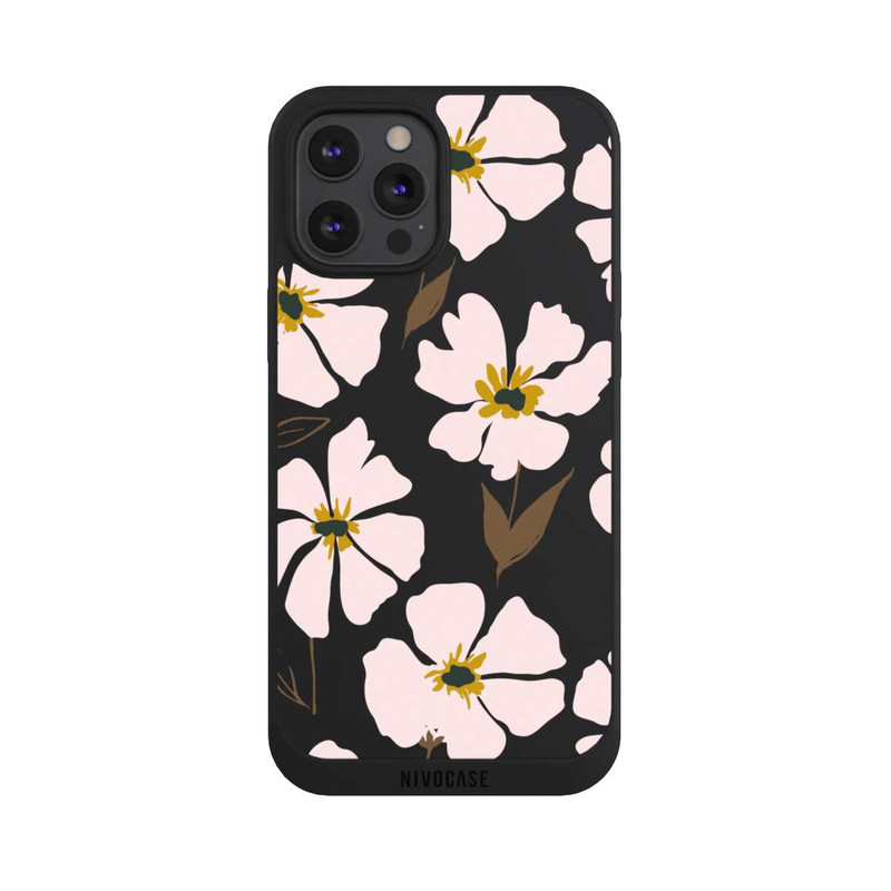 iPhone 12 Pro Max NIVOpure Simple Pastell Flowers Rose Transparent