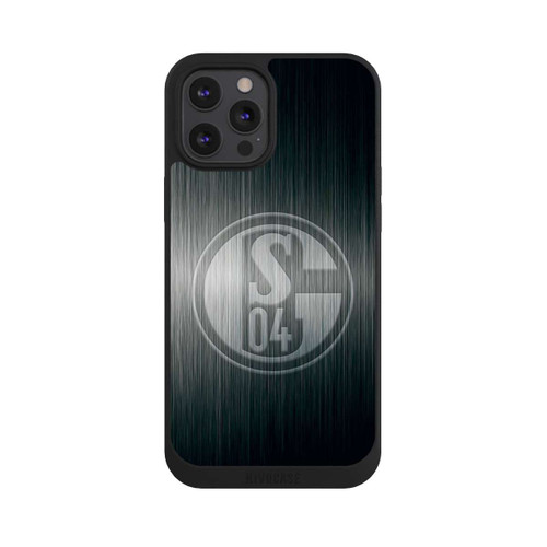 Apple iPhone 12 Pro Max NIVOpure Schalke 04 Metall Look
