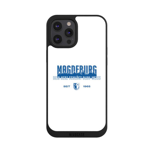 Apple iPhone 12 Pro Max NIVOpure 1. FC Magdeburg Dein Herz Schlägt Blau Weiß