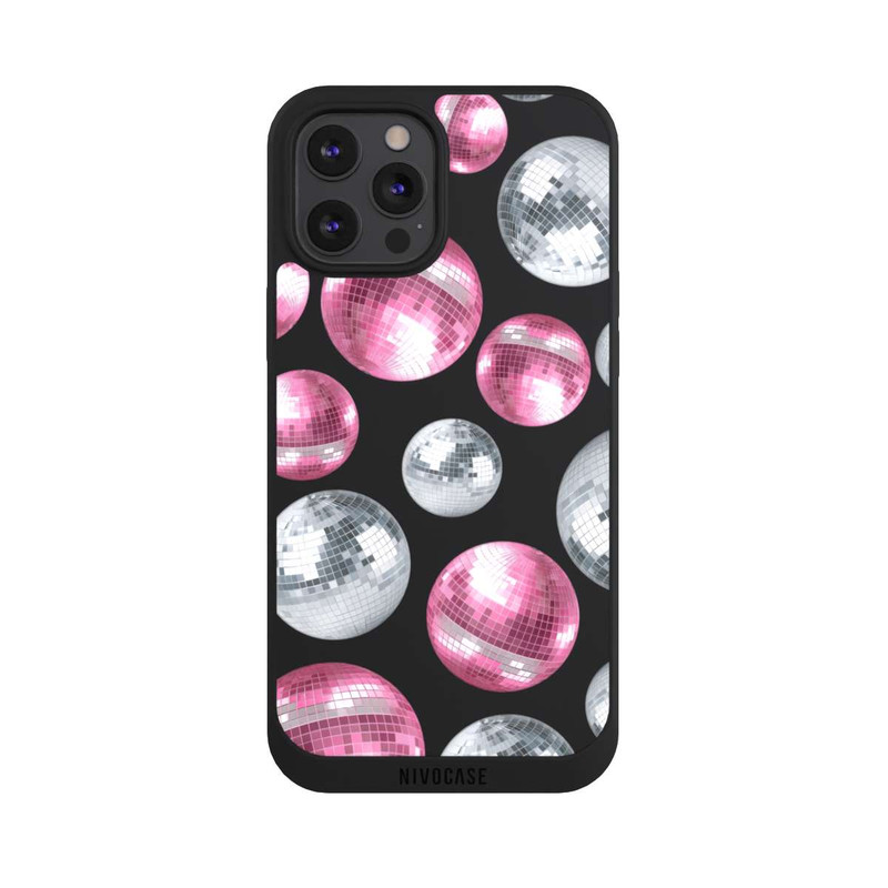 iPhone 12 Pro Max NIVOpure Discokugel Show Pink Transparent