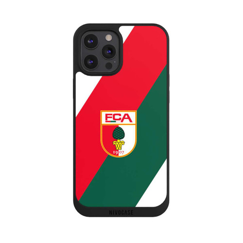 Apple iPhone 12 Pro Max NIVOpure FC Augsburg Logo Rot Grün