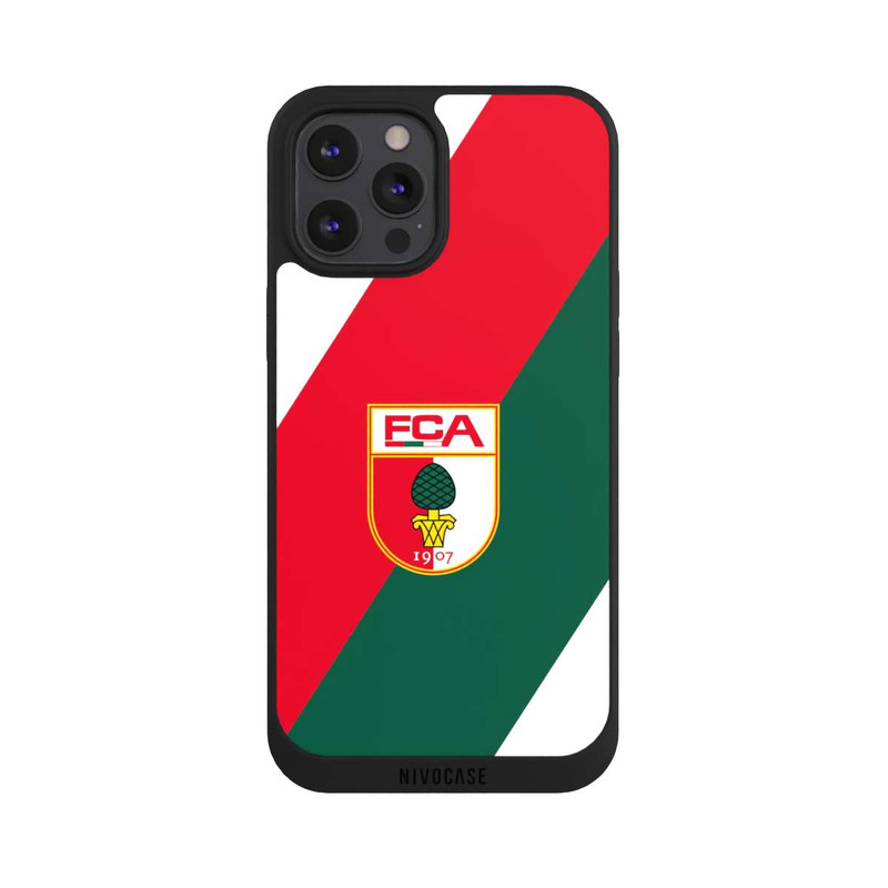 iPhone 12 Pro Max NIVOpure FC Augsburg Logo Rot Grün