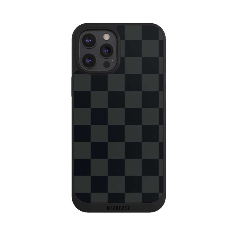 iPhone 12 Pro Max NIVOpure Schachbrett Schwarz