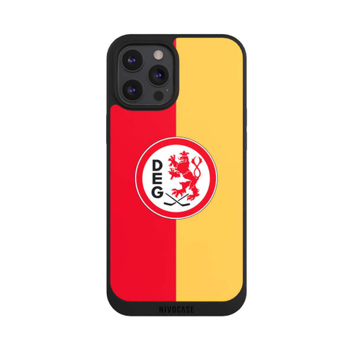 Apple iPhone 12 Pro Max NIVOpure DEG Logo Gelb und Rot
