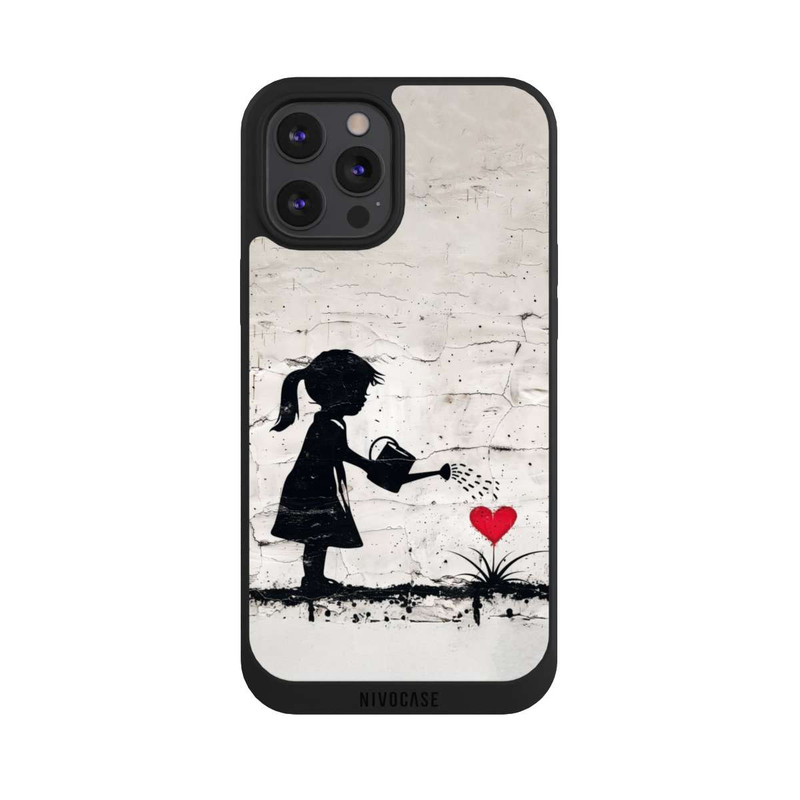 iPhone 12 Pro Max NIVOpure Girl Watering Bunch of Flowers 