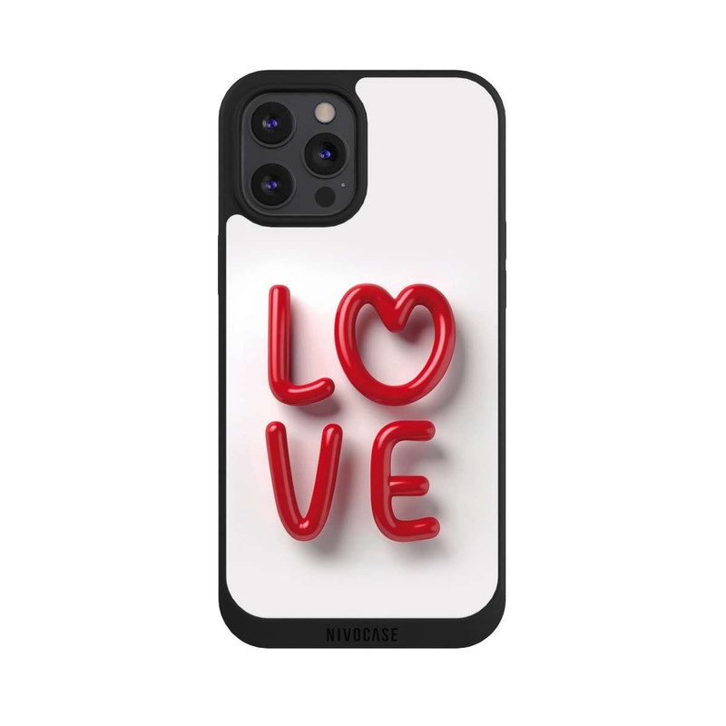 iPhone 12 Pro Max NIVOpure Love Statement Red with AI