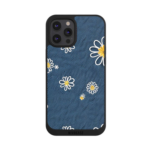 Apple iPhone 12 Pro Max NIVOpure Jeans Flowers Pattern with AI
