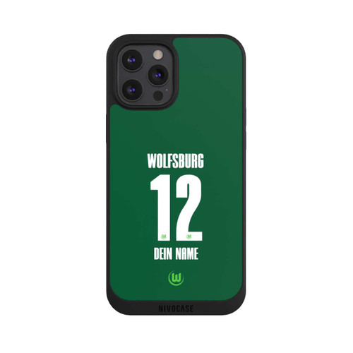 Apple iPhone 12 Pro Max NIVOpure VfL Wolfsburg Trikot Personalisierbar 25-26