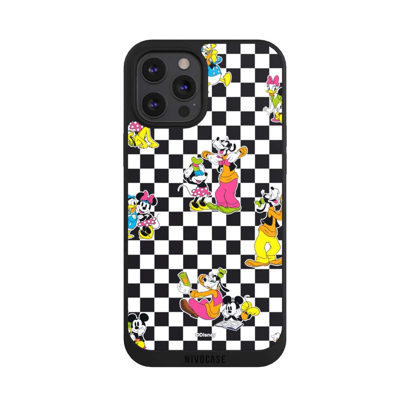 iPhone 12 Pro Max NIVOpure Donald and Friends Pattern Black and White