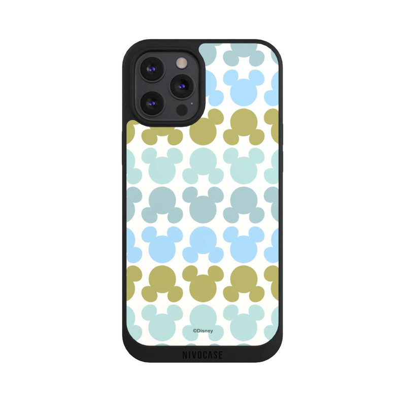 iPhone 12 Pro Max NIVOpure Disney Mickey Icon Pattern Green and Blue