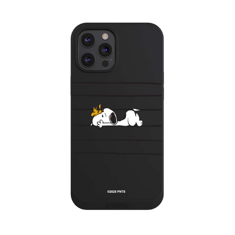 iPhone 12 Pro Max NIVOpure Snoopy Woodstock Stripes Peanuts Transparent
