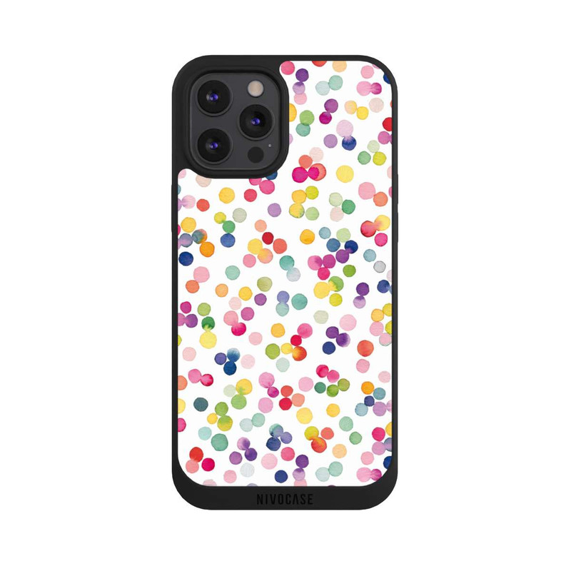 iPhone 12 Pro Max NIVOpure Watercolor Dots Colorful