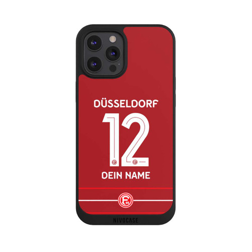 Apple iPhone 12 Pro Max NIVOpure Fortuna Düsseldorf Trikot Personalisierbar 25-26